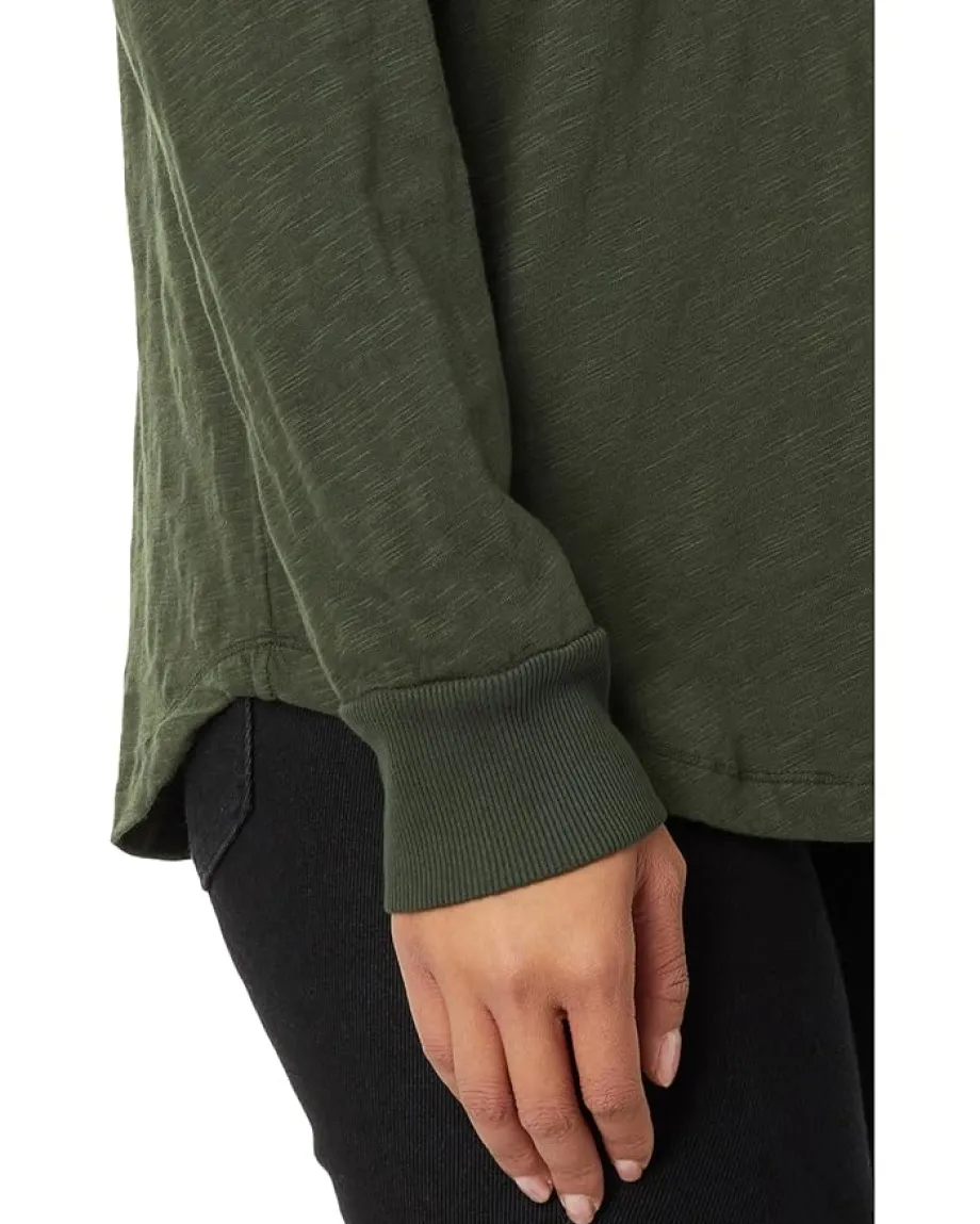 Women Mod-o-doc Long Sleeve Oversized Lo-Hi Top