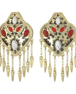 Women House of Harlow 1960 Montezuma Statement Earrings