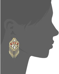 Women House of Harlow 1960 Montezuma Statement Earrings