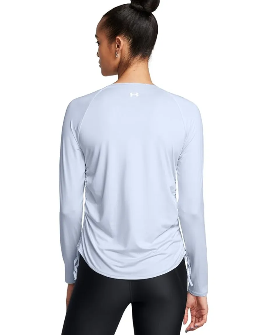 Under Armour Motion Long Sleeve Longline Crew Nimbus Blue/White Clearance