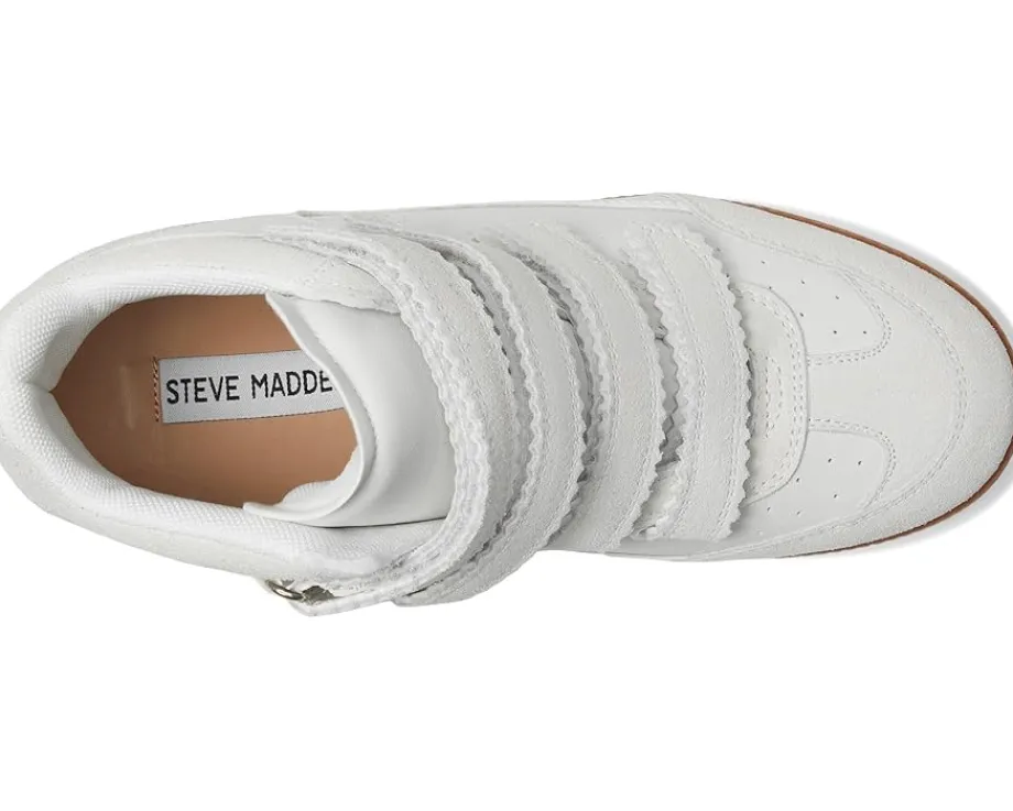 Steve Madden Mustang White Suede New