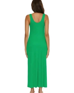 BECCA Mykonos Rib Maxi Dress Verde Clearance