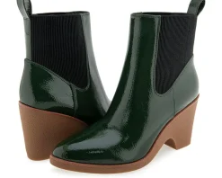 Aerosoles Mylo FIR GREEN PATENT CRINKLED FAUX LEATHER Clearance