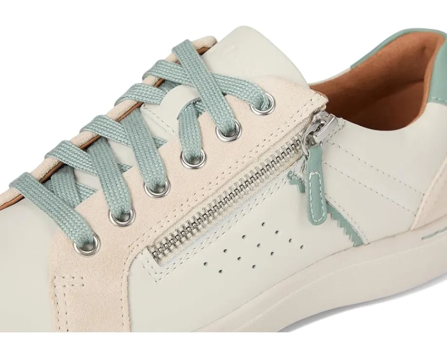 Clarks Nalle Zen White Combi Leather Clearance