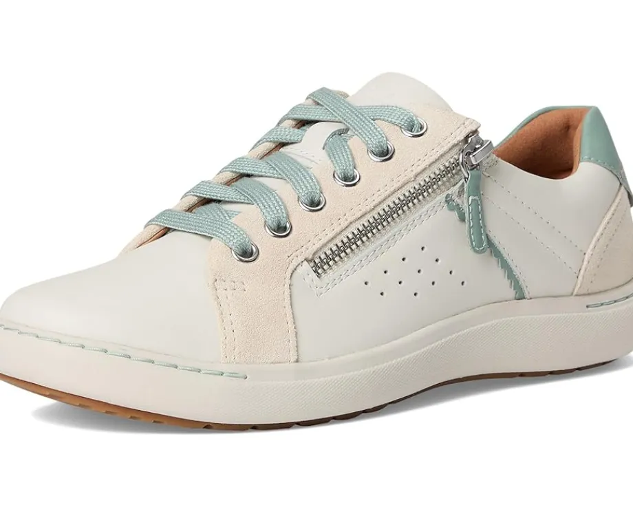 Clarks Nalle Zen White Combi Leather Clearance