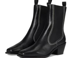 Women Loeffler Randall Nat Midheel Western Ankle Boot With Gore