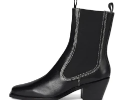 Women Loeffler Randall Nat Midheel Western Ankle Boot With Gore