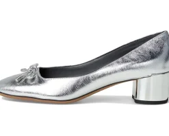 Women Franco Sarto Natalia Square Toe Block Heel Pumps with Bow