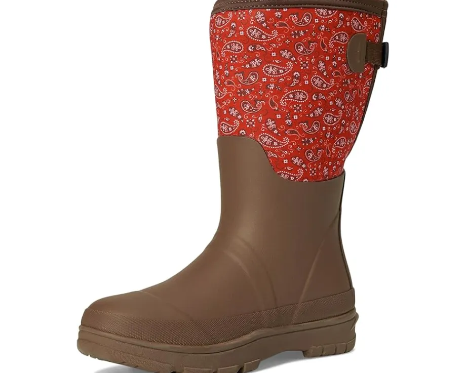 Western Chief Neoprene Wide Calf Tall Cold Weather Boot Bandana Brown Online