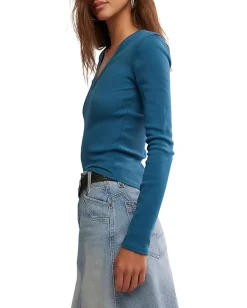 Free People Neria Long Sleeve Still Sea New