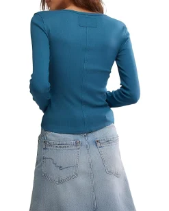 Free People Neria Long Sleeve Still Sea New