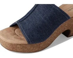 Clarks Nerisa Vine Dark Denim Textile New