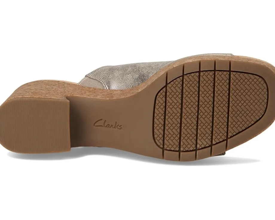 Clarks Nerisa Vine Taupe Metallic Synthetic Hot