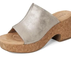 Clarks Nerisa Vine Taupe Metallic Synthetic Hot