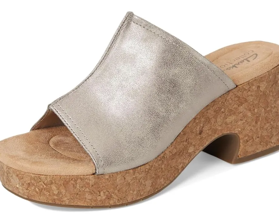 Clarks Nerisa Vine Taupe Metallic Synthetic Hot
