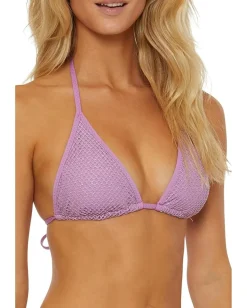 Women BECCA Network Cheryl Metallic Mesh Triangle Top