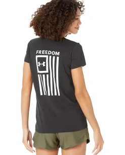 Women Under Armour New Freedom Flag T-Shirt