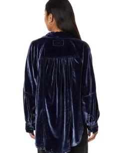 Free People Night Skies Velvet Navy Hot