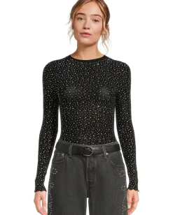 Free People Night Sky Long Sleeve Black Sale