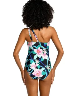 Women La Blanca Nightfall Blooms One Shoulder One-Piece