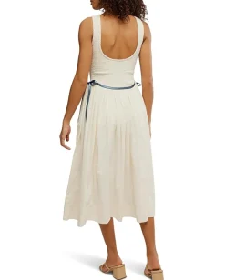 Free People Nightingale Solid Midi Tea Navy Combo Best