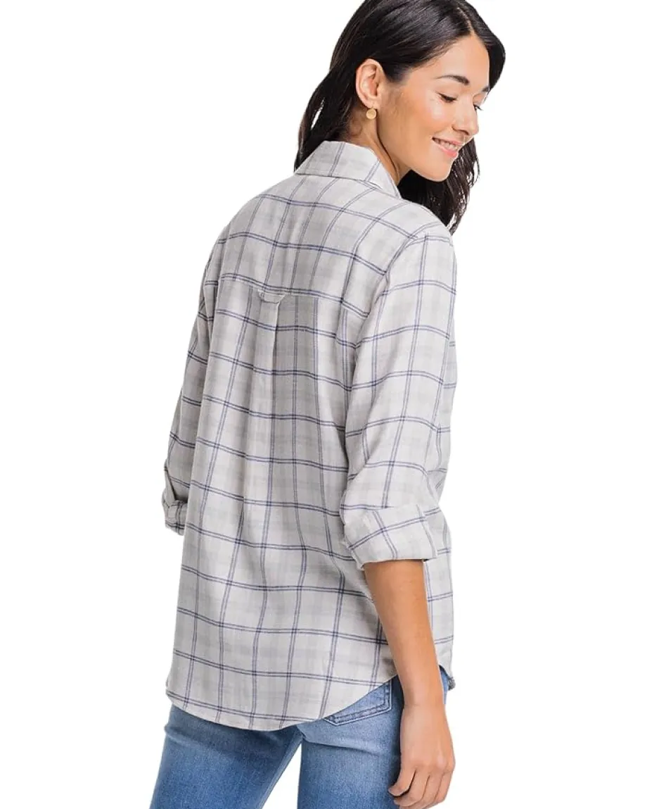 Women Southern Tide Niki Chilly Morning Plaid Shirt