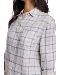 Women Southern Tide Niki Chilly Morning Plaid Shirt