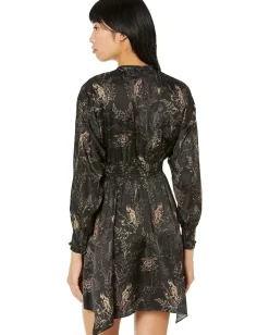 AllSaints Nilah Yorik Dress Black New
