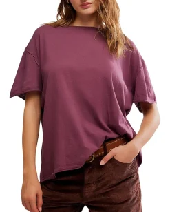 Free People Nina Tee Maroon