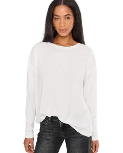 Free People Nina Tee Long Sleeve Ivory Hot