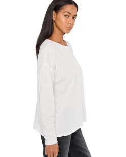 Free People Nina Tee Long Sleeve Ivory Hot