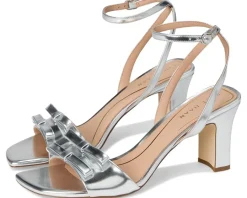 Cole Haan Noella Bow Sandal Silver Specchio Best
