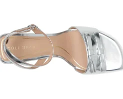 Cole Haan Noella Bow Sandal Silver Specchio Best