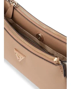 GUESS Noelle II 3 Compartment Crossbody Tan Multi Hot