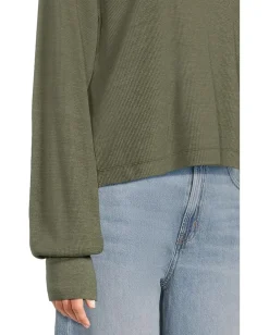 Women Michael Stars Norma Mock Neck Pullover