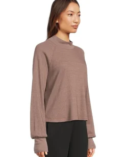 Women Michael Stars Norma Mock Neck Pullover