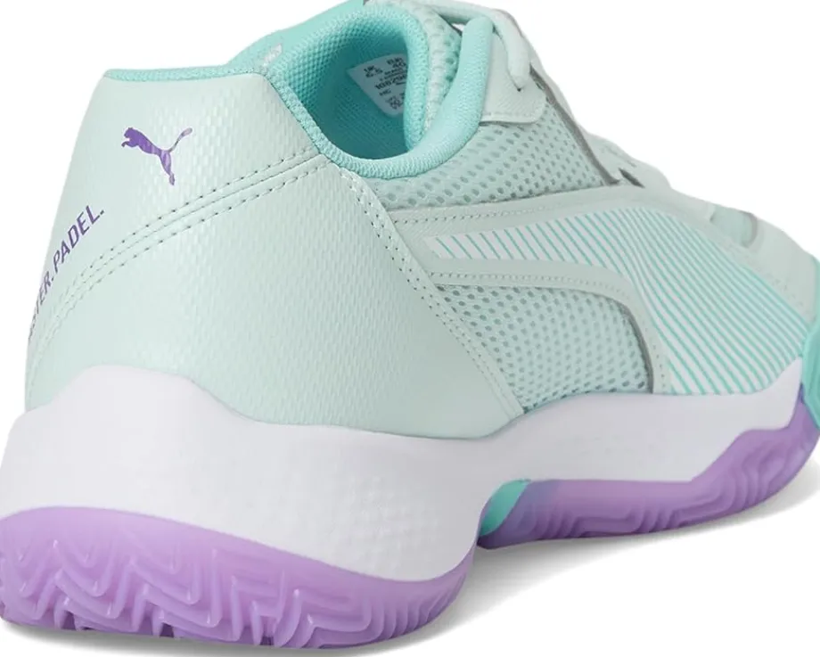PUMA Nova Court Pickleball Shoes Peaceful Blue/Purple Glimmer/Safe Lake Hot