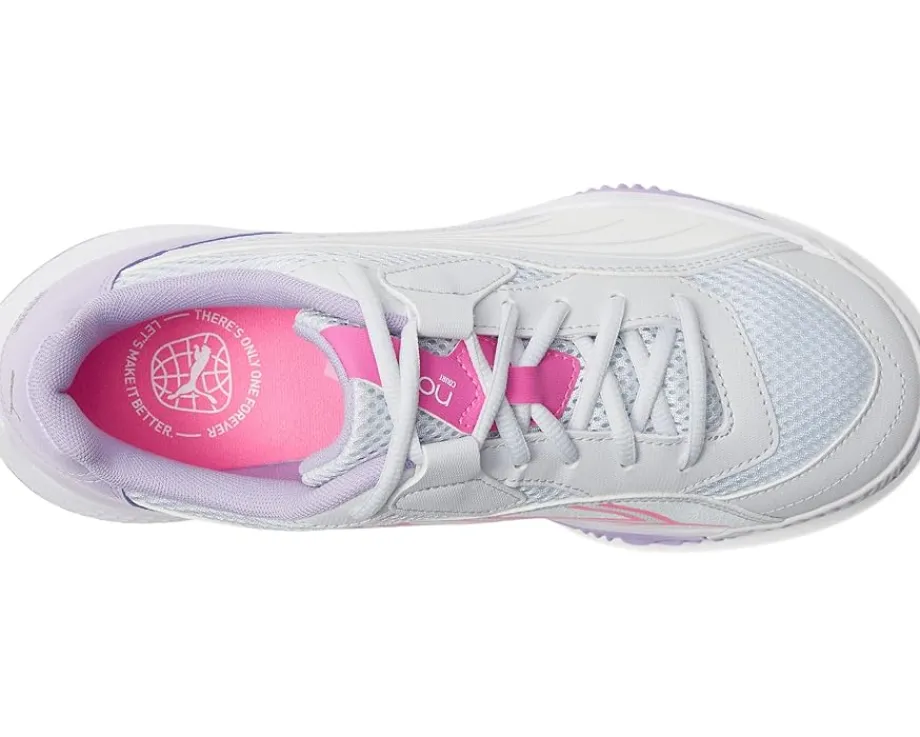 PUMA Nova Court Pickleball Shoes Silver Mist/Puma White/Vivid Violet Online