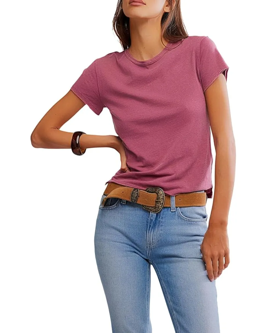 Free People Nova Tee Crushed Berry Online