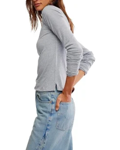 Free People Nova Tee Long Sleeve Greyhound Clearance