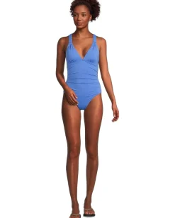 Tommy Bahama Novelty Pearl Vneck 1Pc Paradiso Blu Sale