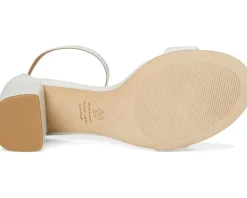 Stuart Weitzman Nudist Poppy Block 75 White/Clear/Natural Hot