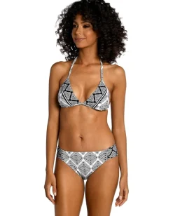 La Blanca Oasis Tile Triangle Bra Black/White Hot