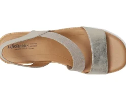 LifeStride Odette Taupe Faux Leather Discount