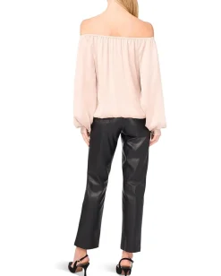 Women Vince Camuto Off Shoulder Long Sleeve Blouse W Tie