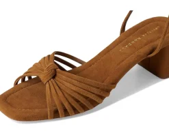 Women Loeffler Randall Olivia Knot Mid Heel Sandals