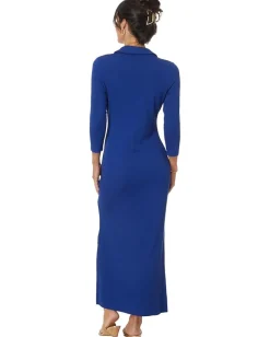 Lilly Pulitzer Ollie 3/4 Sleeve Maxi Pol Blue Med Online