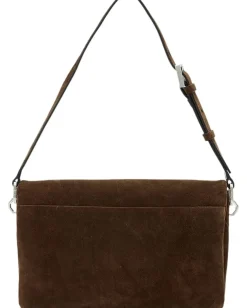 AllSaints Ondine Suede Shoulder Fango Brown Outlet