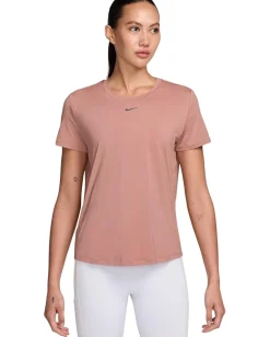 Nike One Classic Dri-FIT Short-Sleeve Top Rust Pink
