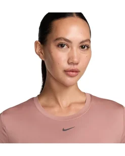 Nike One Classic Dri-FIT Short-Sleeve Top Rust Pink